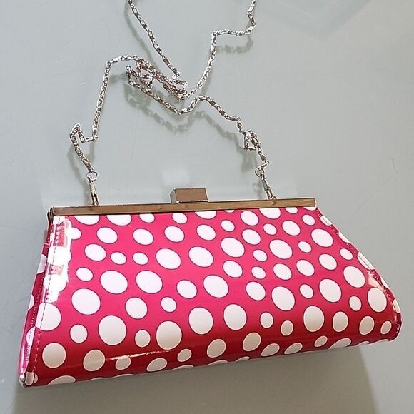 Neiman Marcus Pink Polka Dot Bag - Picture 1 of 8